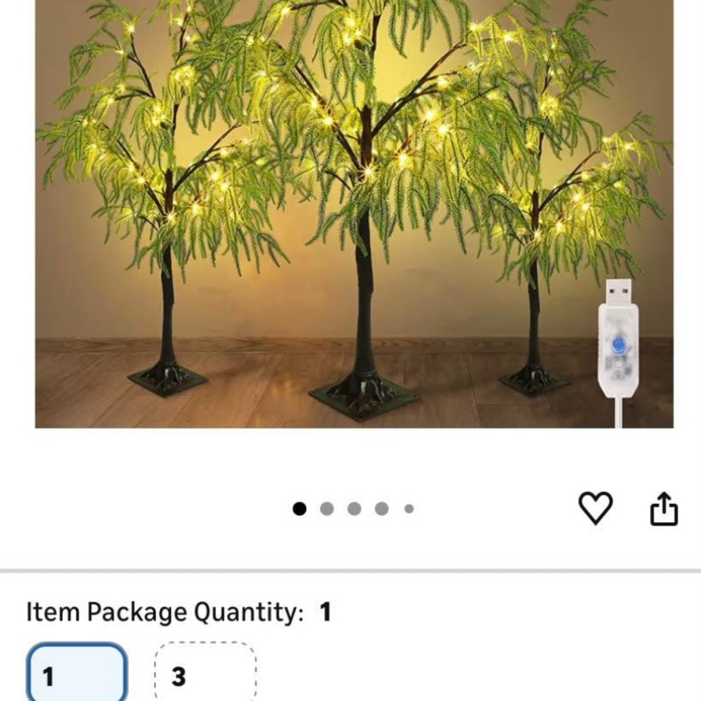 LED Lighted Willow Tree Decor